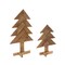 Melrose Pine Christmas Tree Tabletop Decorations - 22” - Brown - Set of 2